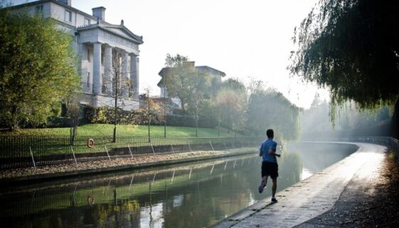 man runner running fitness canal 4800810
